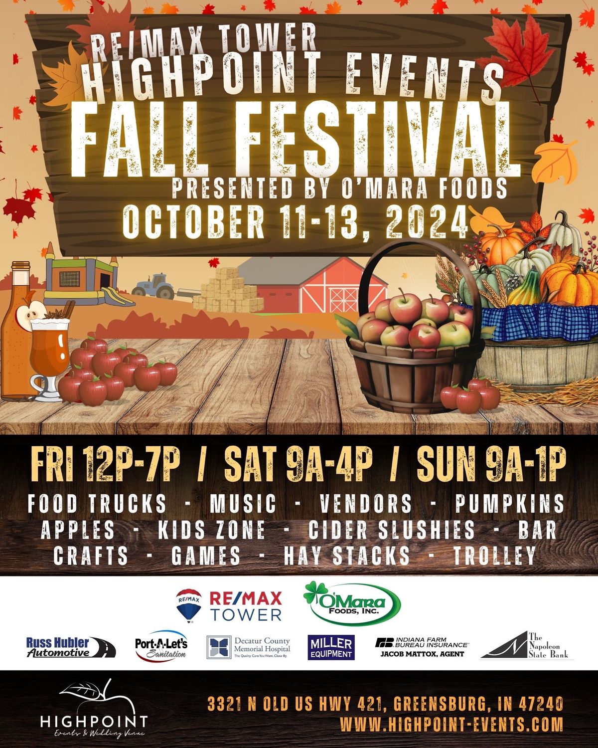 RE\/MAX Tower Highpoint Events Fall Festival presented by O\u2019Mara Foods