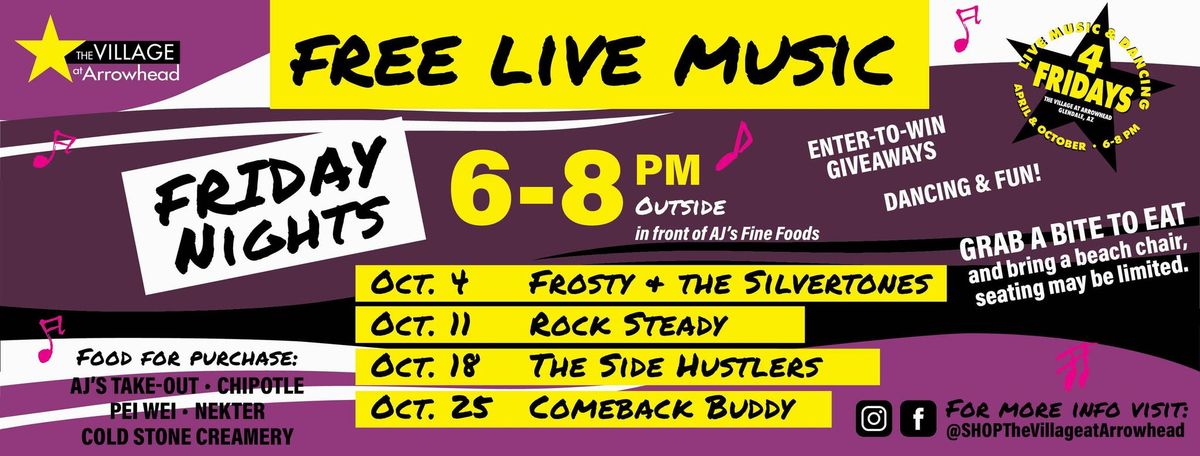 Free Concerts @ The Village at Arrowhead each Friday in Oct from 6-8pm!!