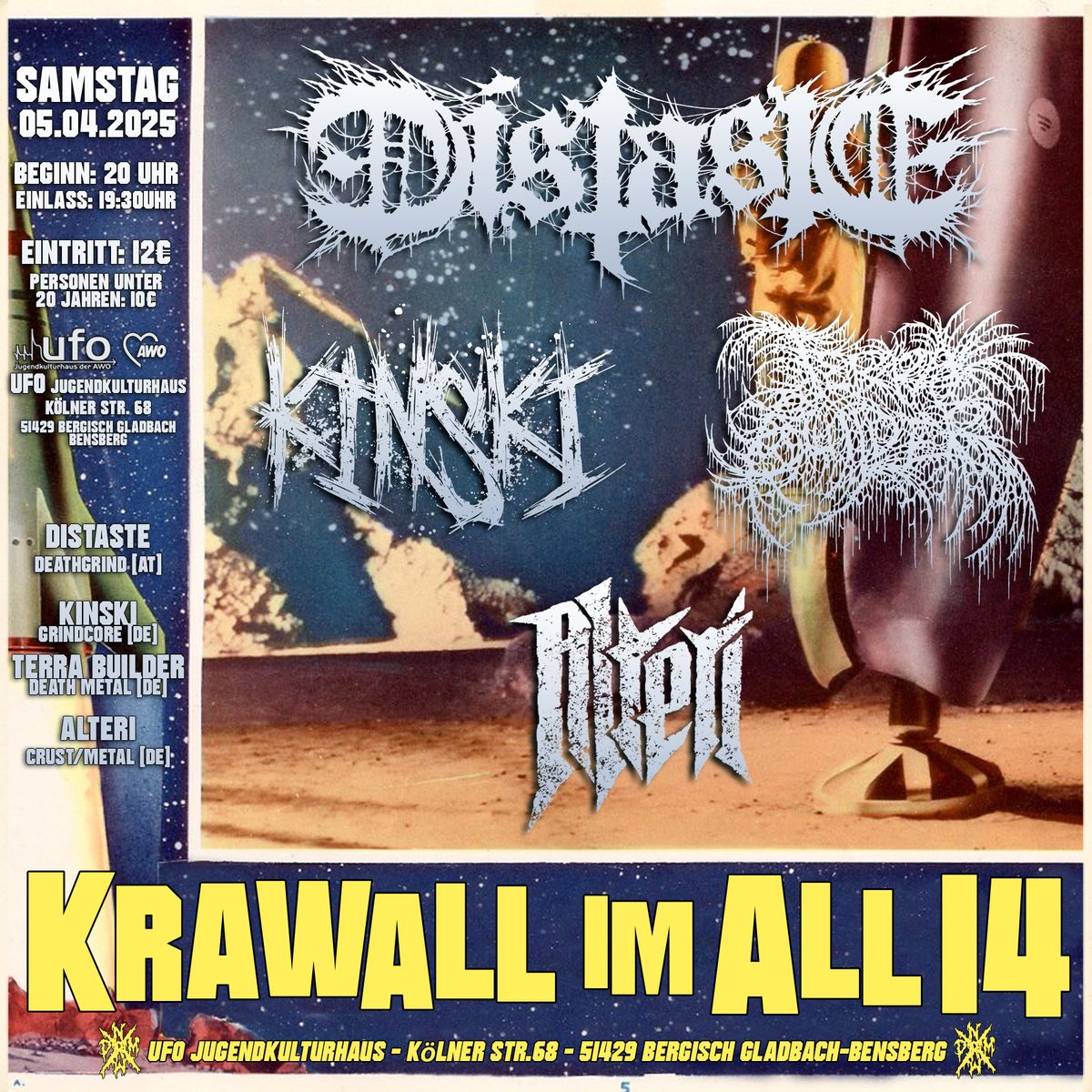 Krawall im All 14 - Distaste, Kinski, Terra Builder, Alteri