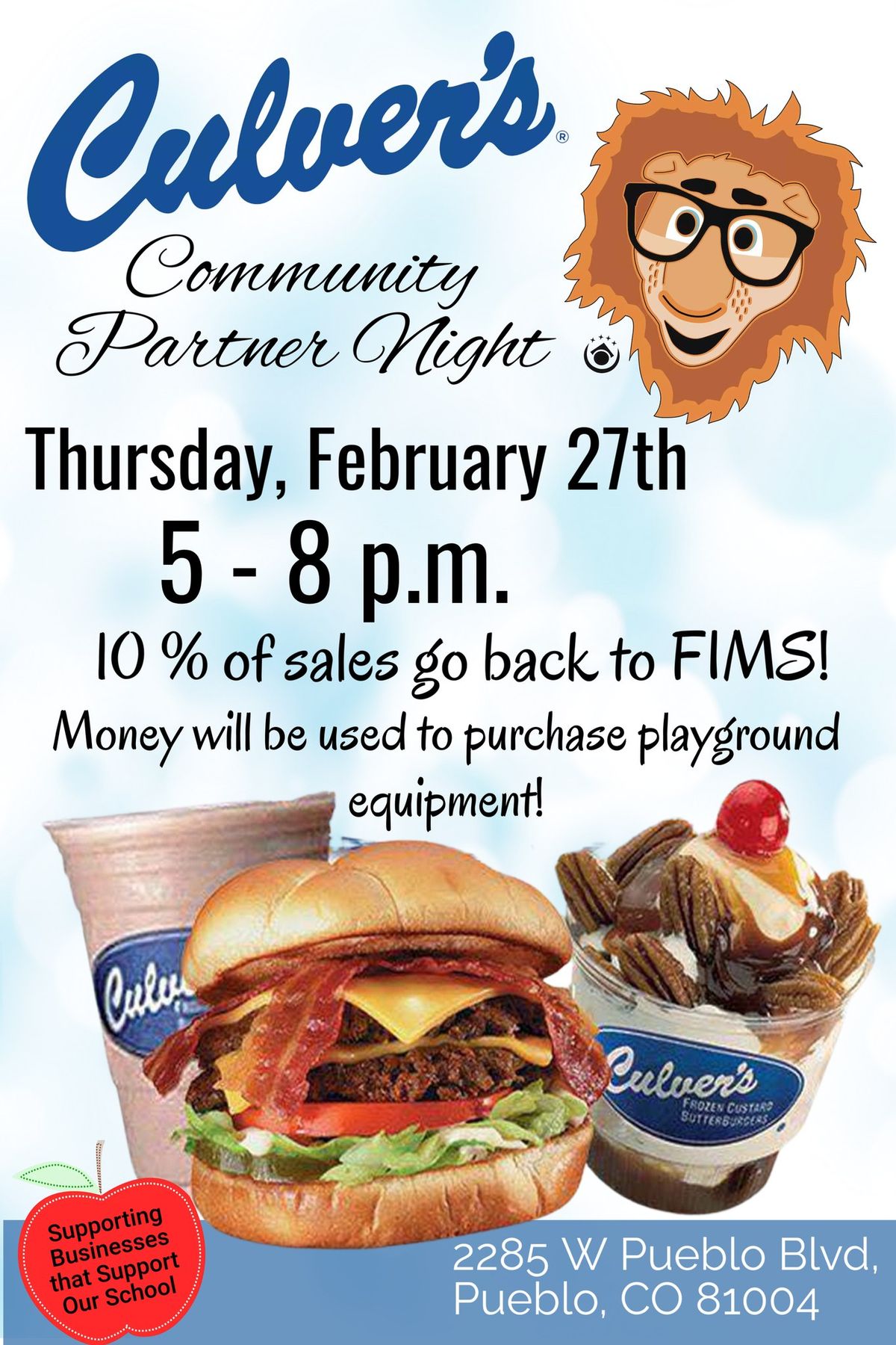 Culver's Community Partner Family Night