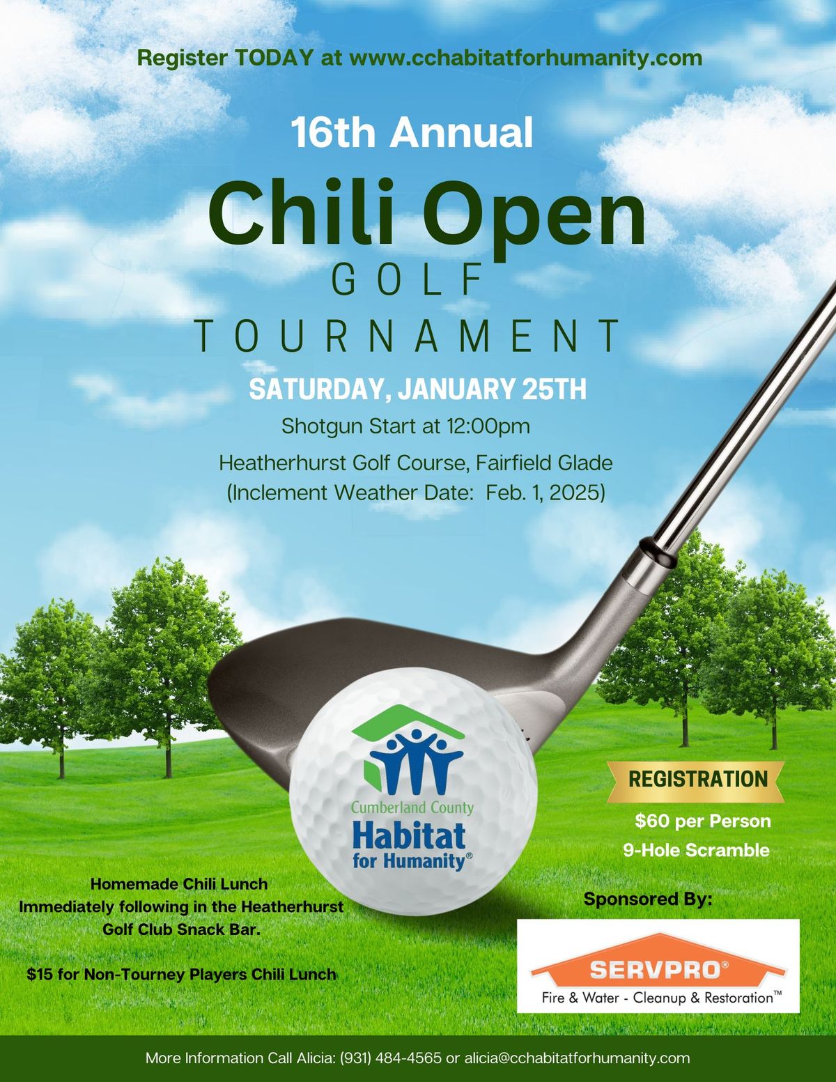 16th Annual Chili Open Golf Tournament