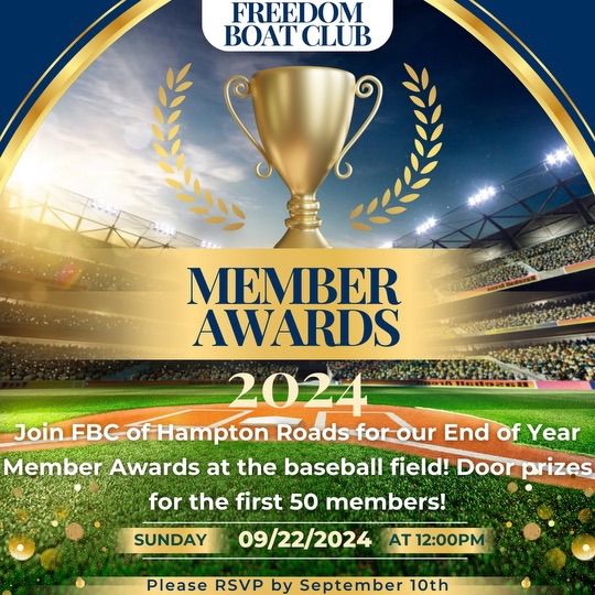 End of Year Member Awards & Tides Baseball Game