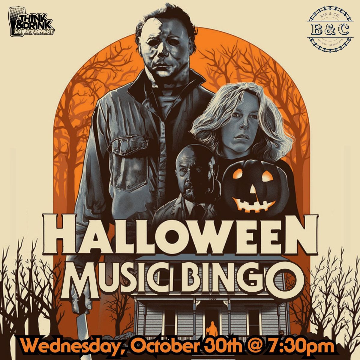 Halloween Music Bingo @ Bix & Co. (West Des Moines, IA) \/ Wednesday, October 30th @ 7:30pm