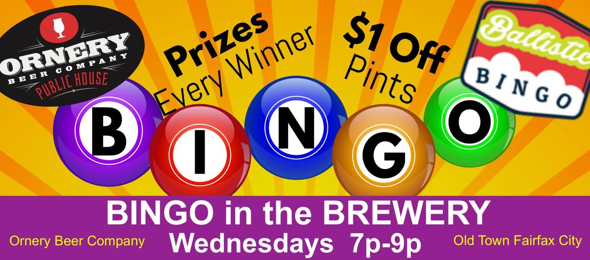 ORNERY BINGO - Every Wednesday