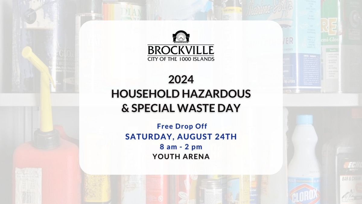 Municipal Household  Hazardous and Special Waste Day