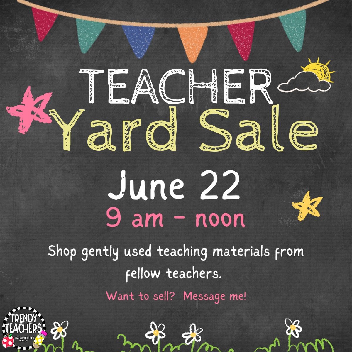 Teacher Yard Sale