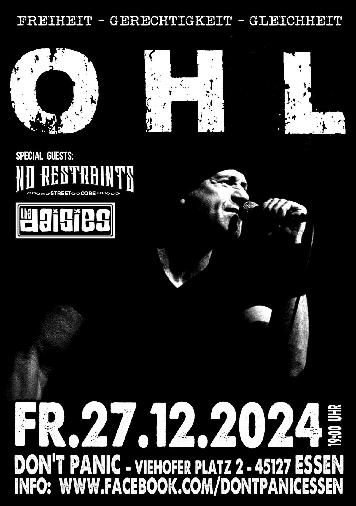 OHL + No Restraints + The Daisies  (Weihnachtsschlacht im Don't Panic Essen)