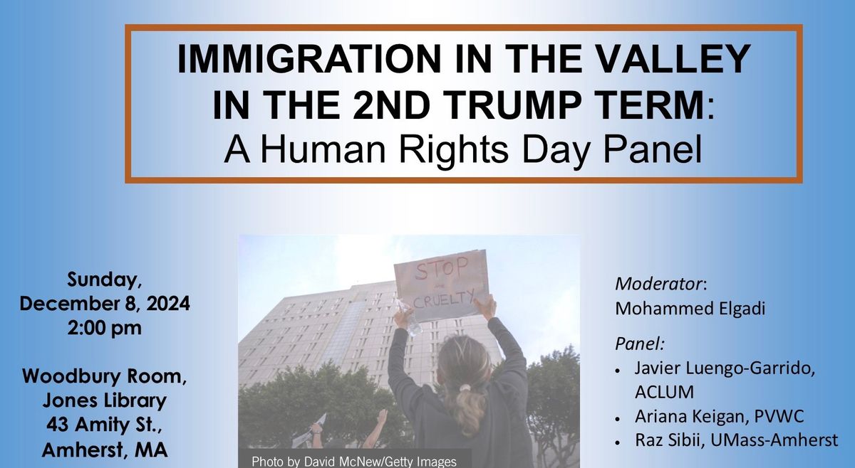 Immigration in the Valley in the 2nd Trump Term: A Human Rights Day Forum