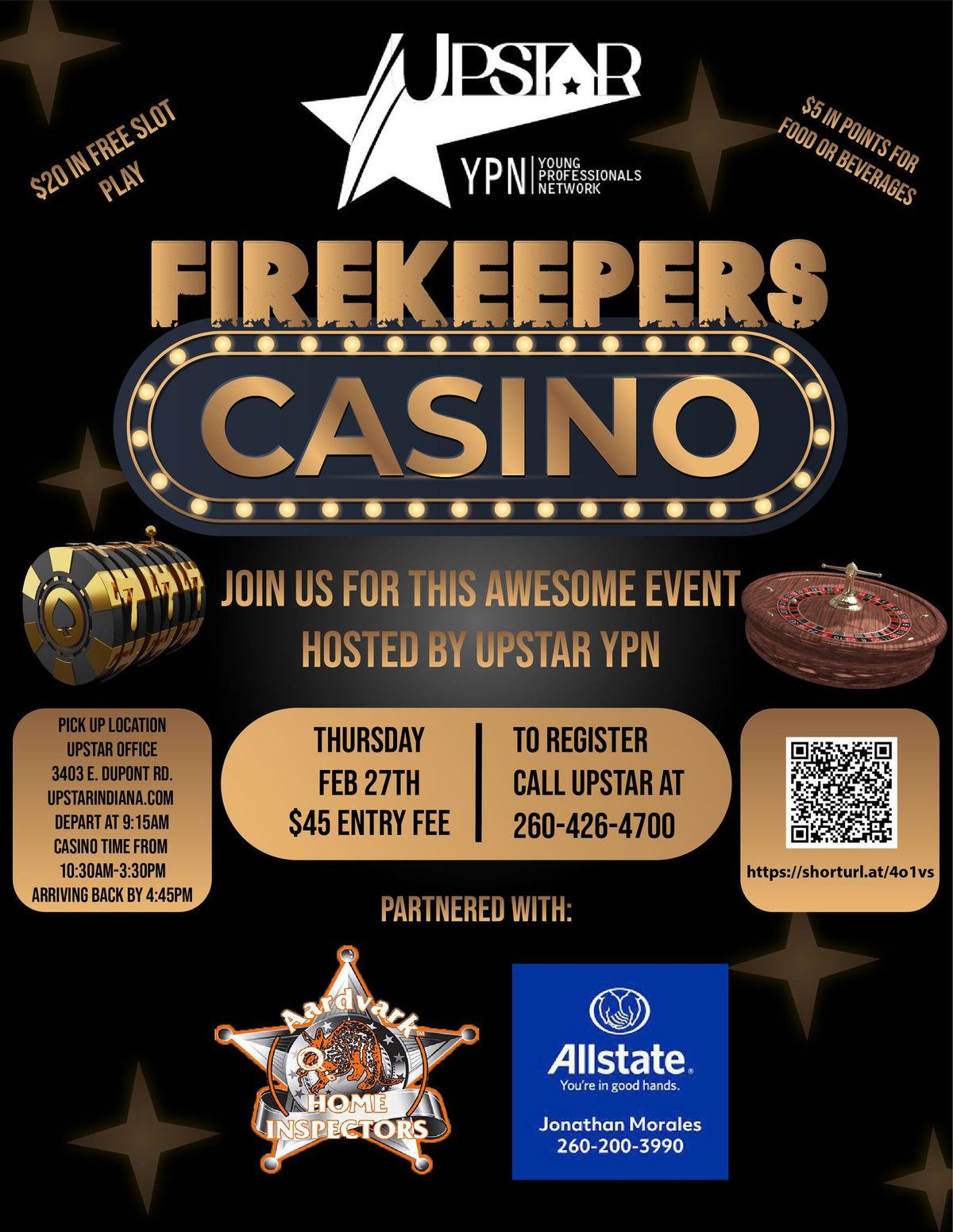 UPSTAR YPN Firekeepers Casino Trip