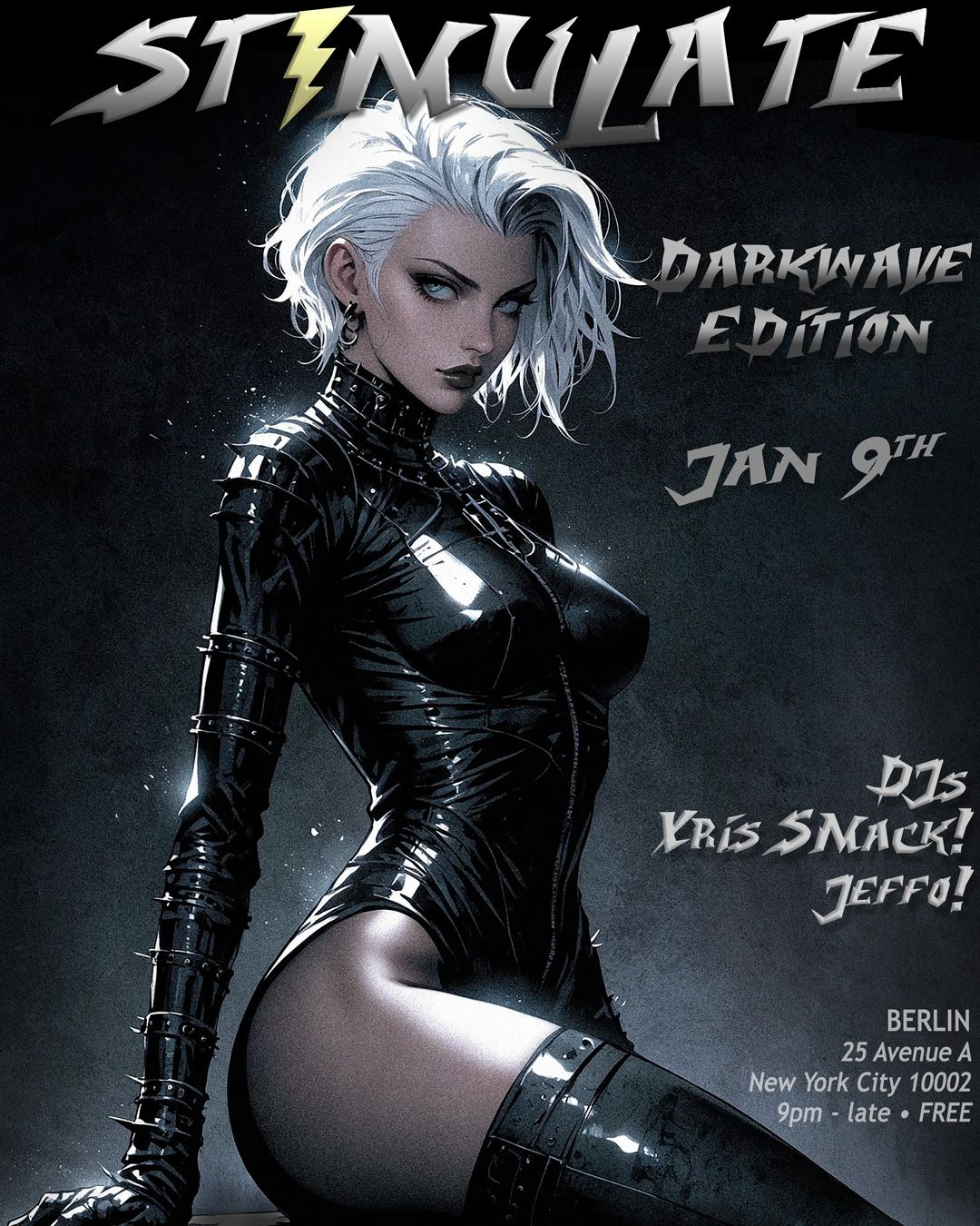 STIMULATE Darkwave Edition (2nd Thursdays) - Jan 9th \u2022 FREE !