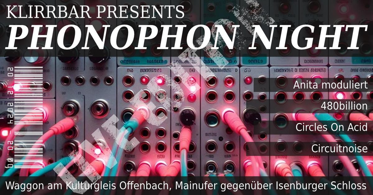 Klirrbar presents: Phonophon Night