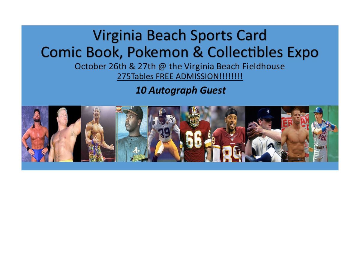 Virginia Beach Sports Card, Pokemon, Comic Book & Collectibles EXPO