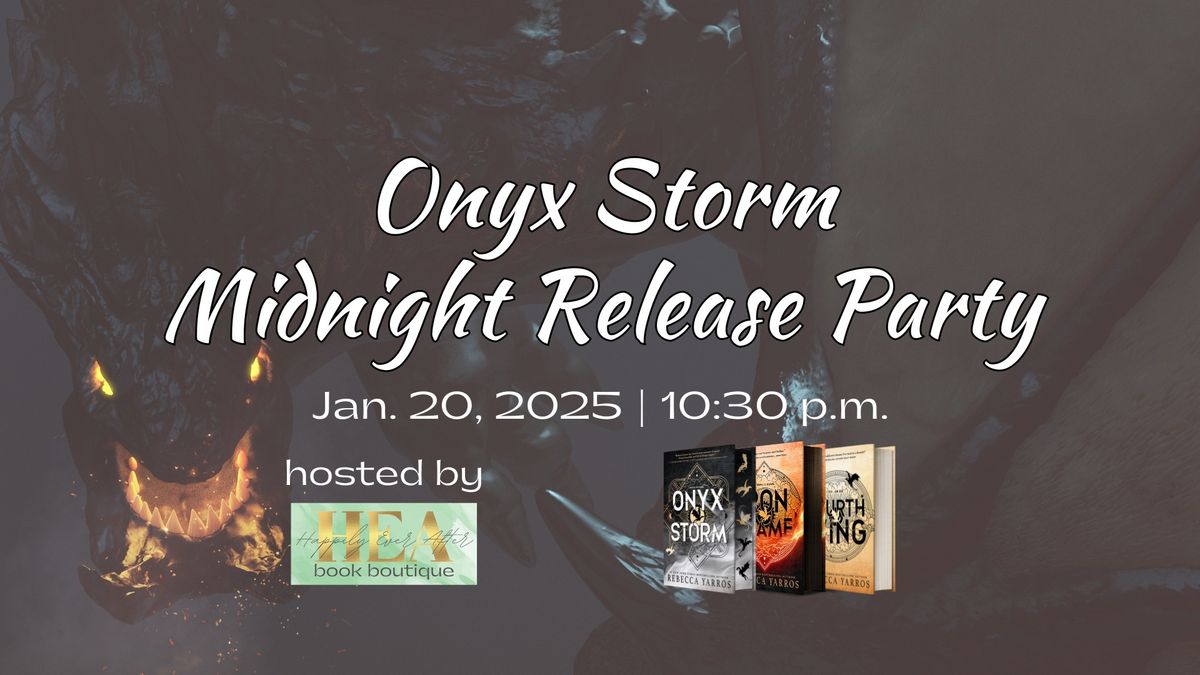 Onyx Storm Midnight Release Party