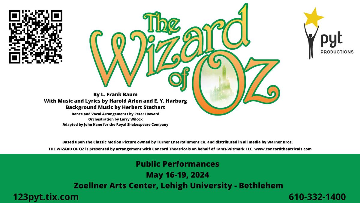 PYT Presents - The Wizard of Oz