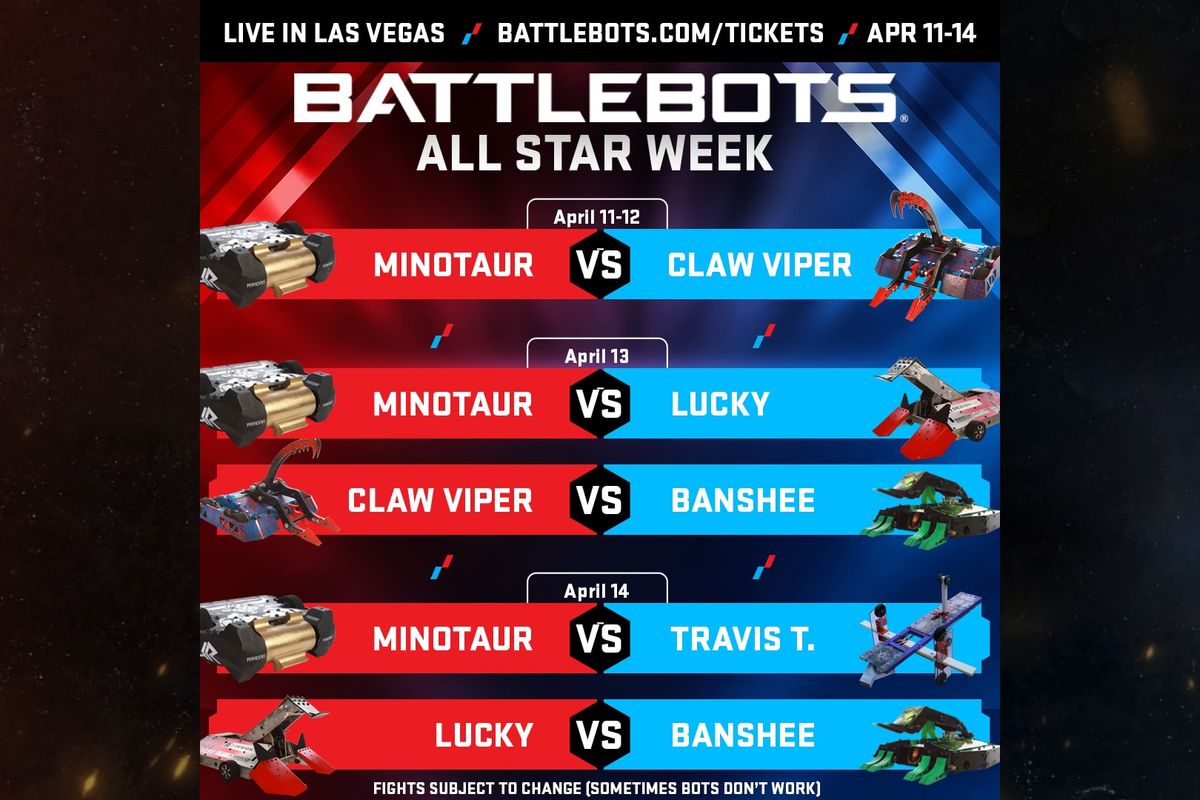 BattleBots: Destruct A Thon at BattleBots Arena Behind Horseshoe Las Vegas