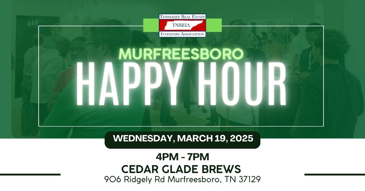 TNREIA Happy Hour in Murfreesboro!  