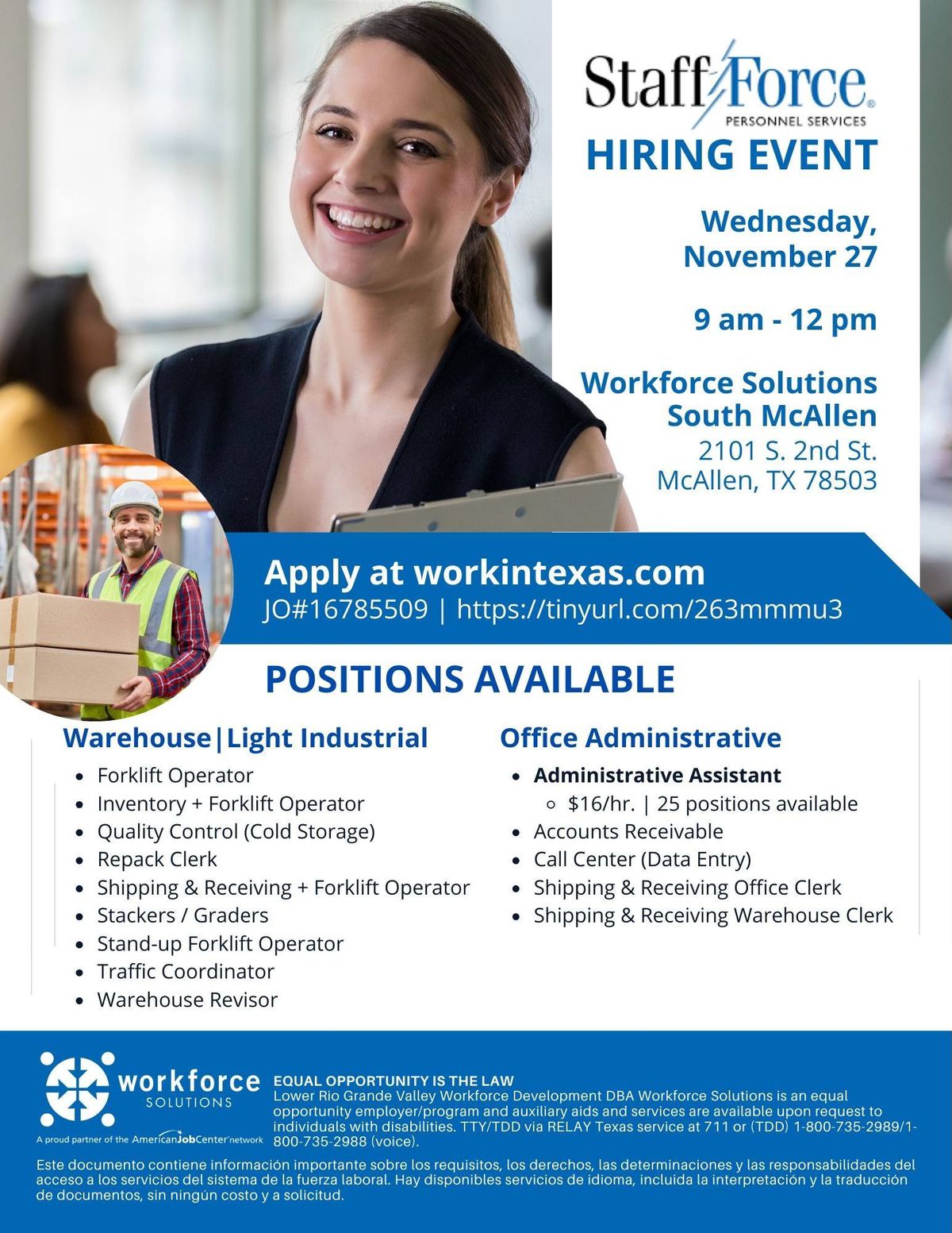 Staff Force Hiring Event