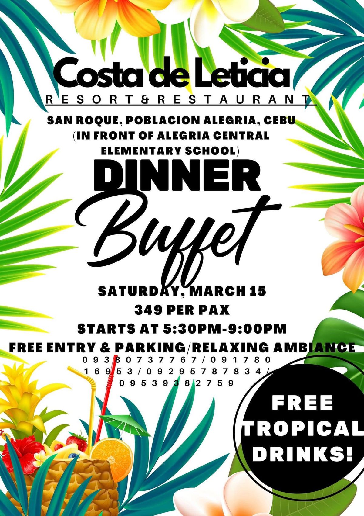 Tropical Dinner Buffet