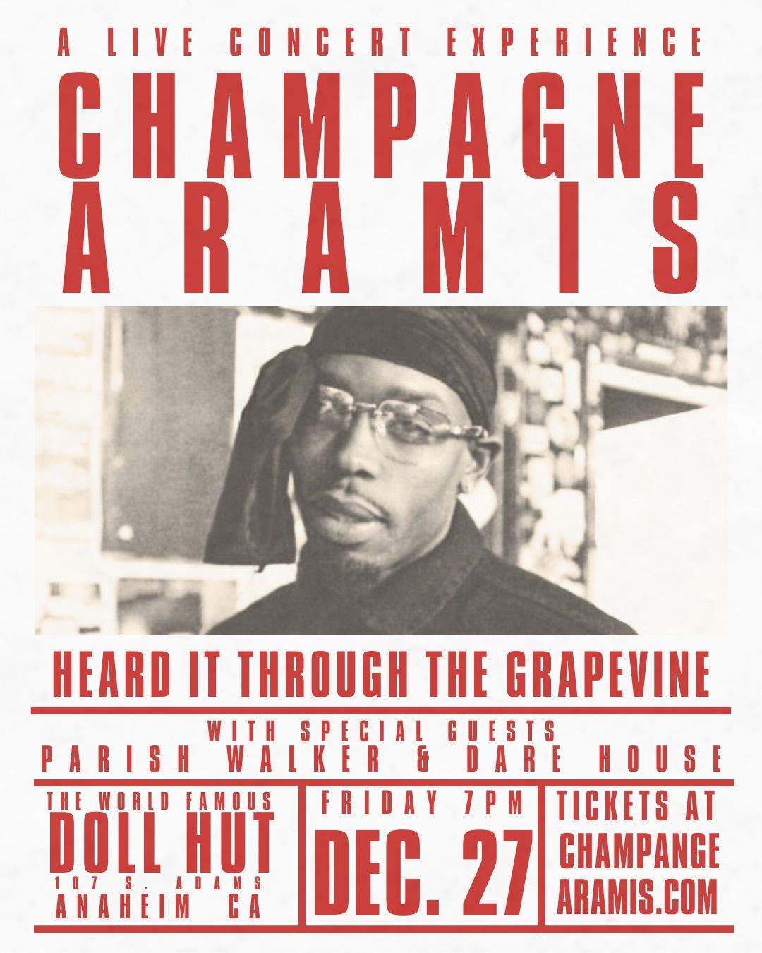 Heard it through the Grapevine: a Live Champagne Aramis experience