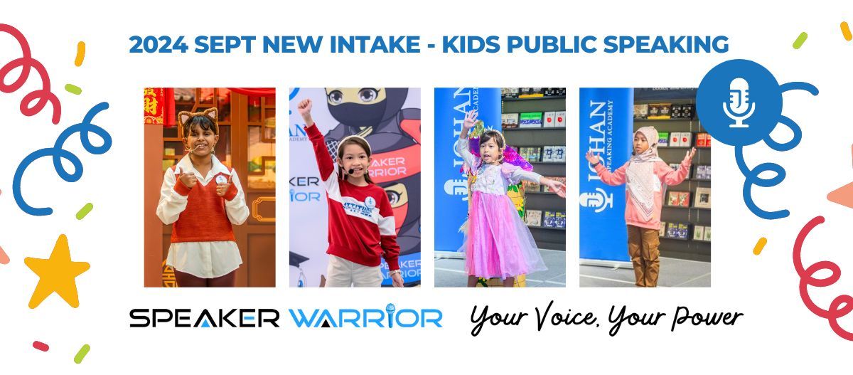 Kids Public Speaking Speaker Warrior Program (Sept & Oct 2024 New Intake ) - Sun 2pm 