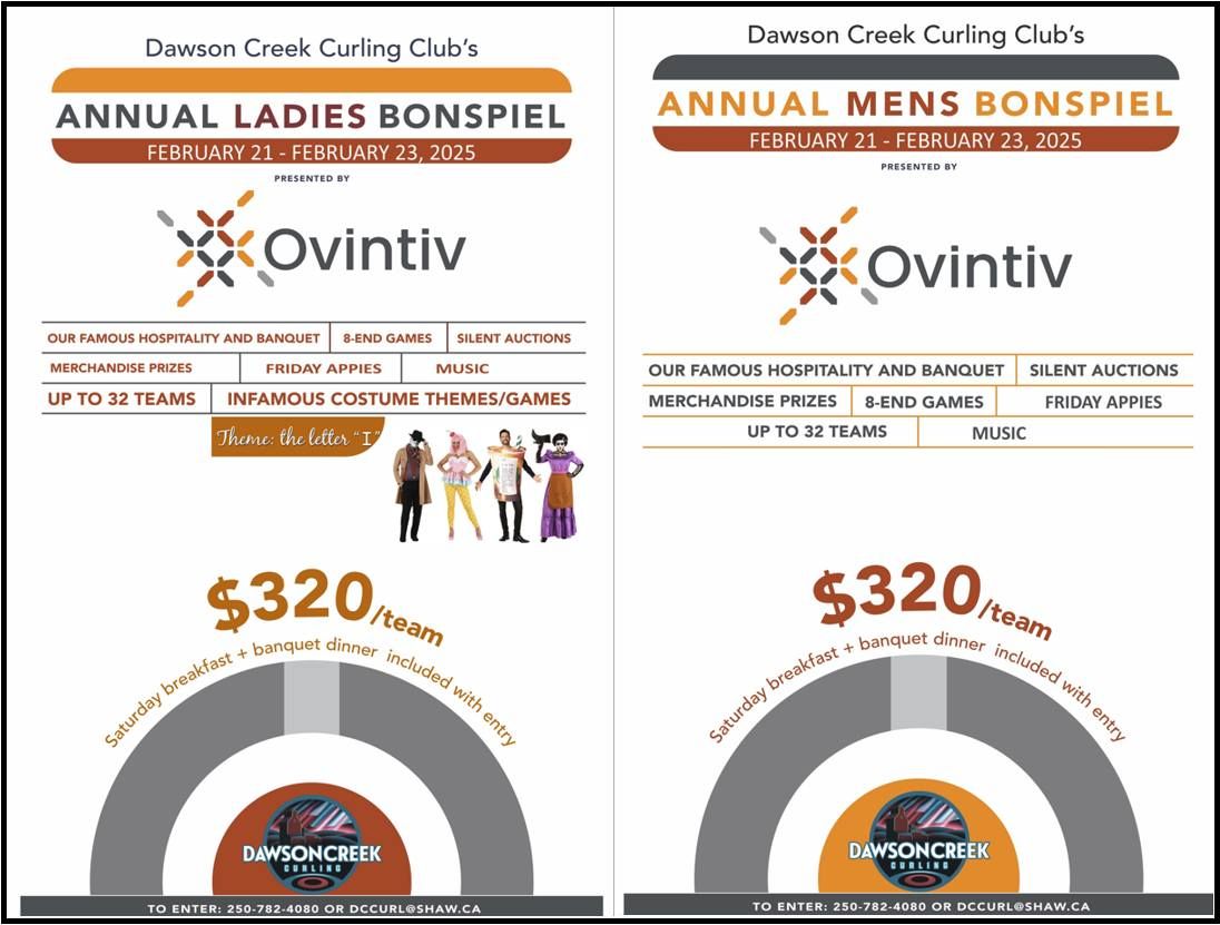 2025 OVINTIV MEN'S & LADIES BONSPIELS!