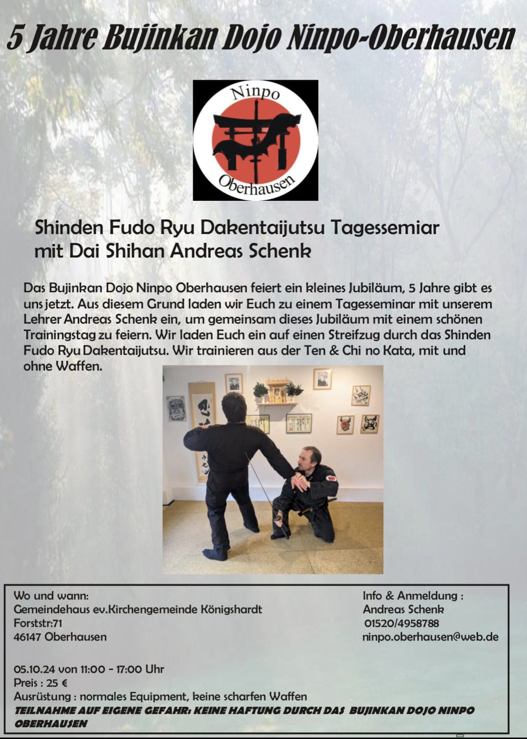 5 Jahre Bujinkan Dojo Ninpo Oberhausen 