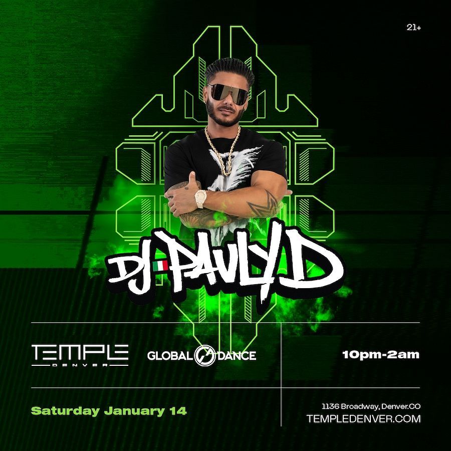 DJ Pauly D at Temple Nightclub - Denver