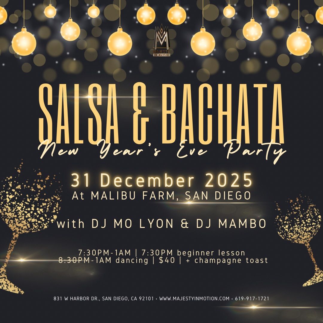 New Year\u2019s Eve Salsa and Bachata dance party