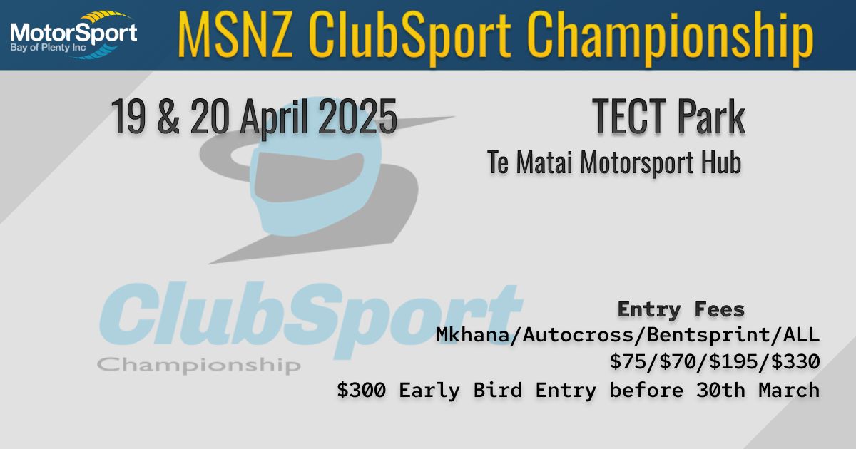 2025 MSNZ ClubSport Championship