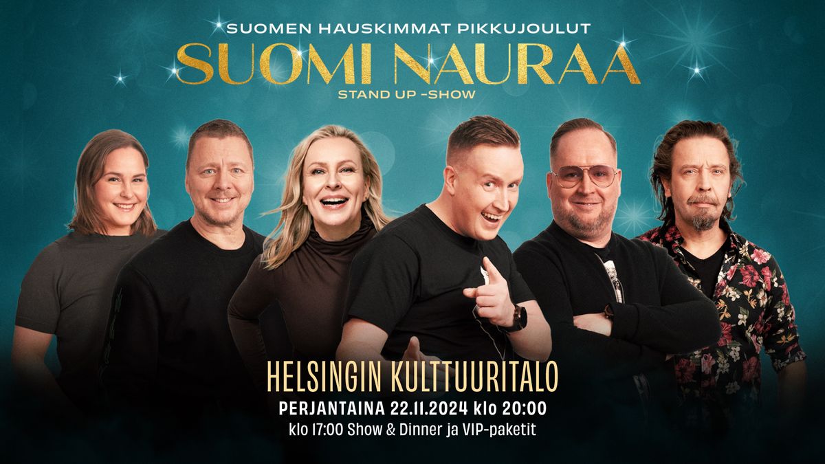 Suomi Nauraa stand up-show, Helsinki 22.11.2024