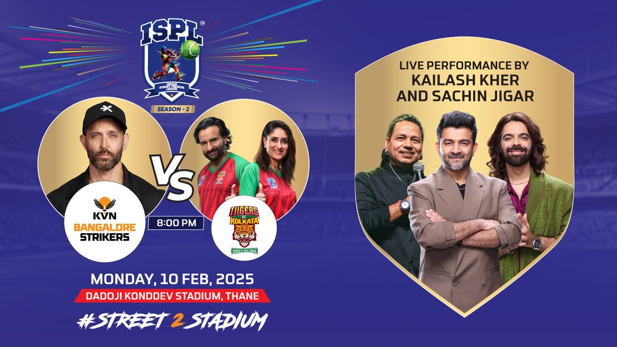 ISPL 2025: KVN Bangalore Strikers vs Tiigers of Kolkata