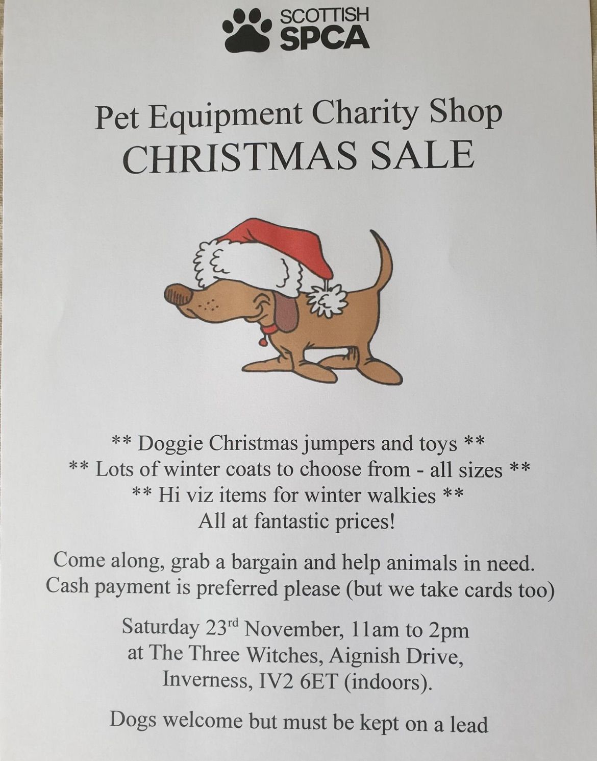 Scottish SPCA Charity Christmas \ud83c\udf84 Sale 