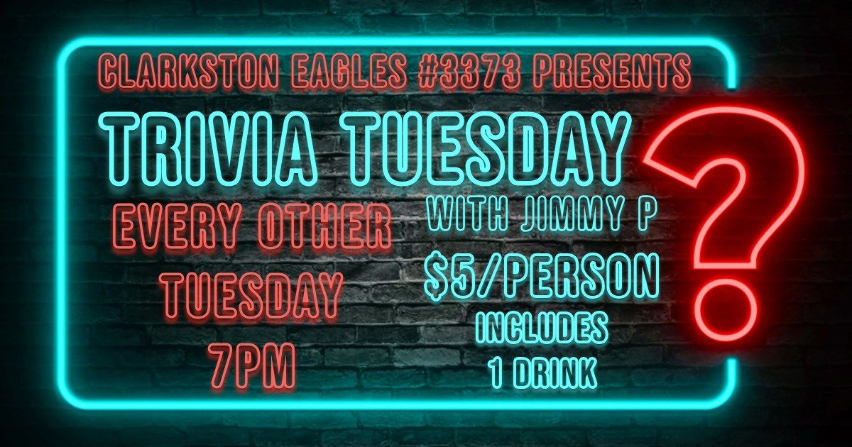 Trivia Tuesdays with JIMMY P