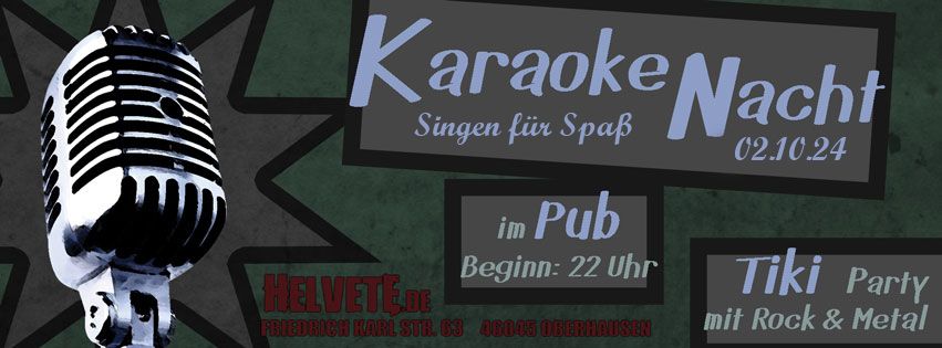 Karaoke Nacht - Singen bis die Mauer f\u00e4llt - Donnerstag ist Feiertag!