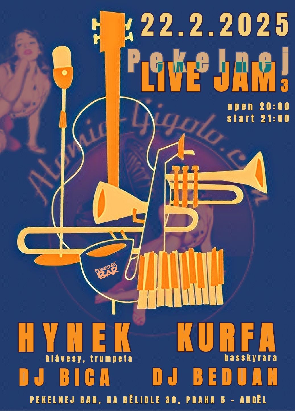 Pekelnej LIVE jam #3: Hynek & Kurfa, DJs Bica & DJ Beduan