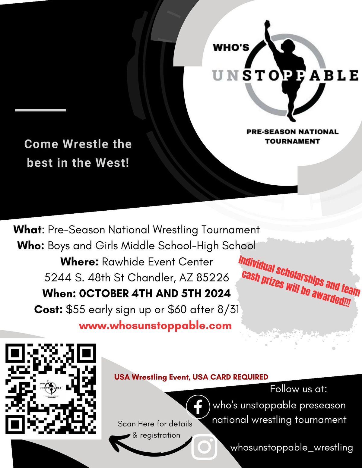 Who's Unstoppable Preseason National Wrestling Tournament