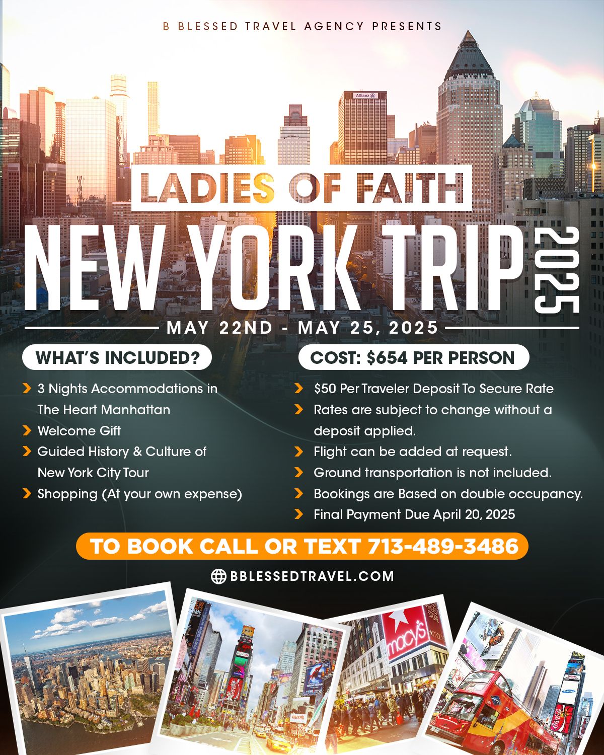 Ladies of Faith New York Trip 2025