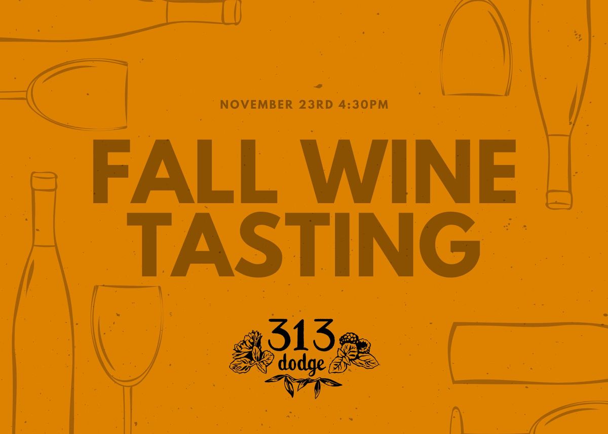 Fall Wine Tasting