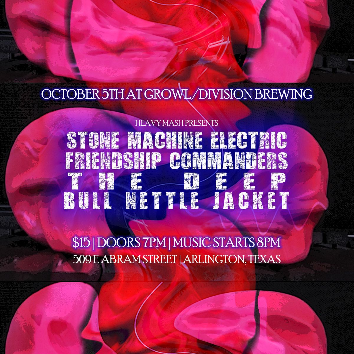 Stone Machine Electric, Friendship Commanders, The Deep, & Bull Nettle Jacket