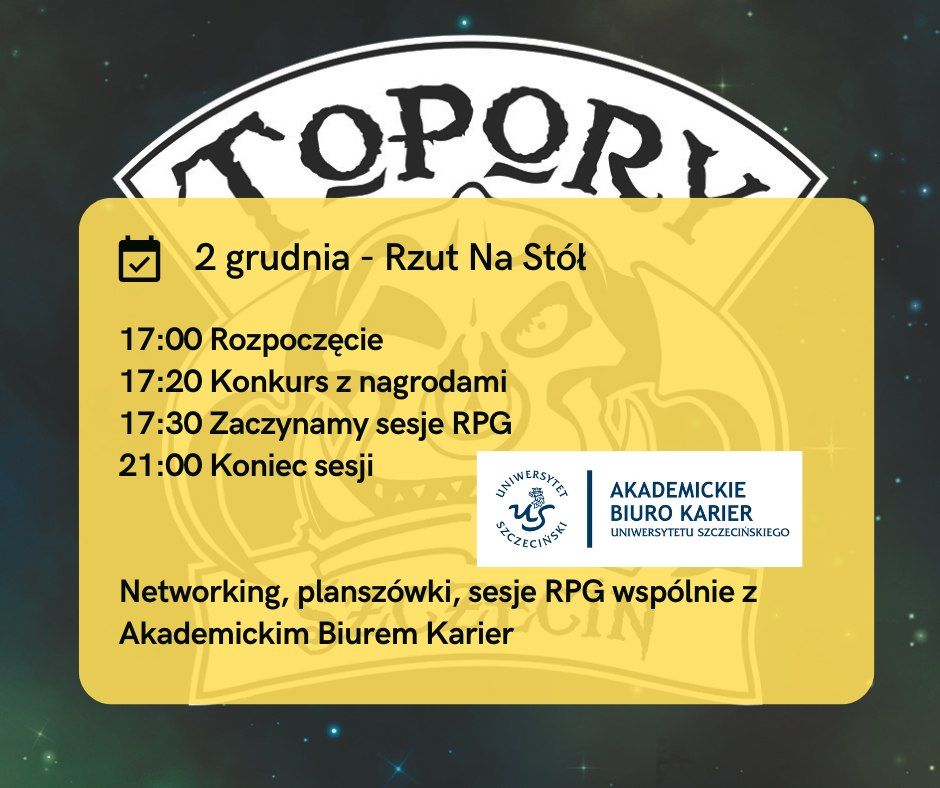 Rzut Na St\u00f3\u0142 10 Edycja | Sesje RPG, Networking