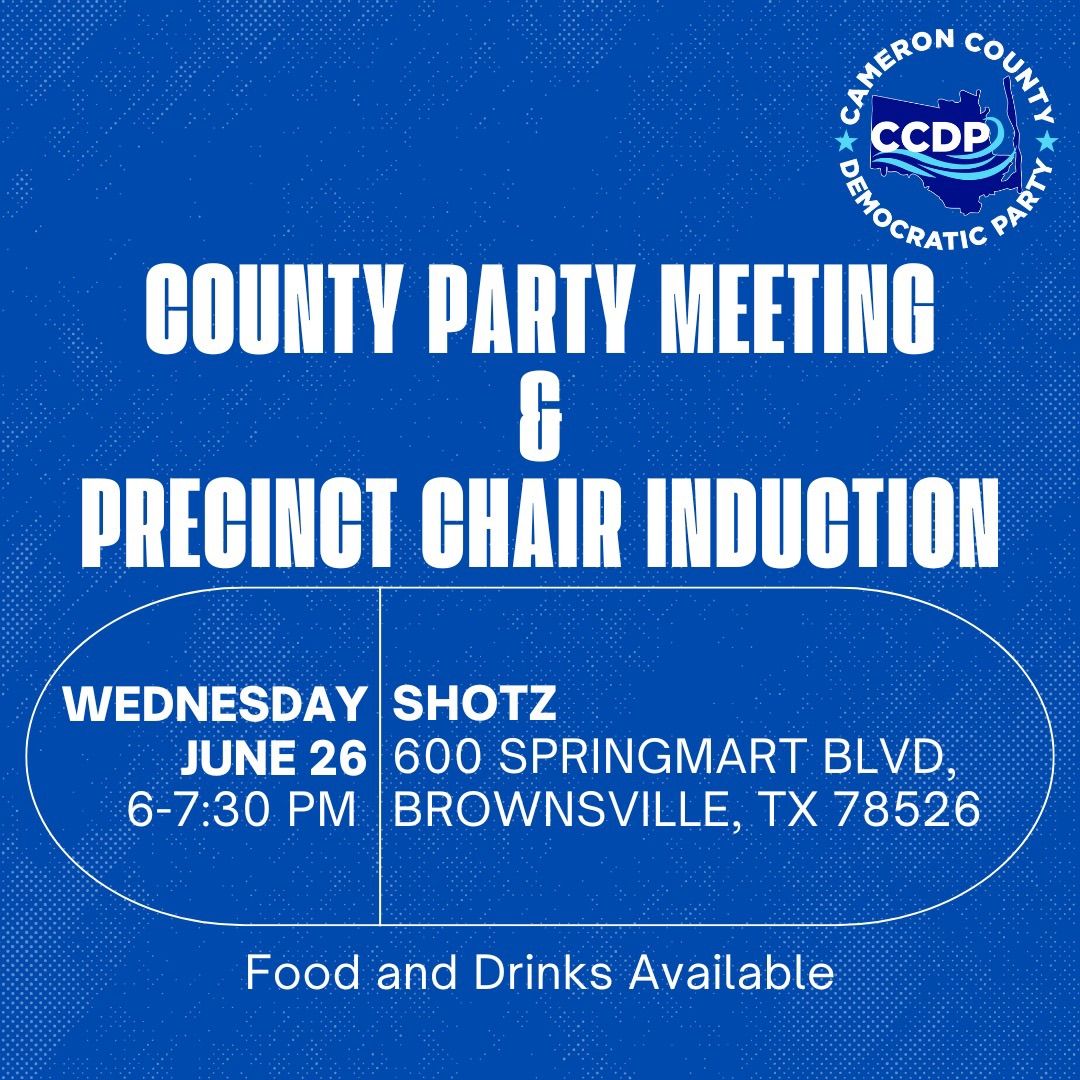 County Party Meeting & Precinct Chair Induction