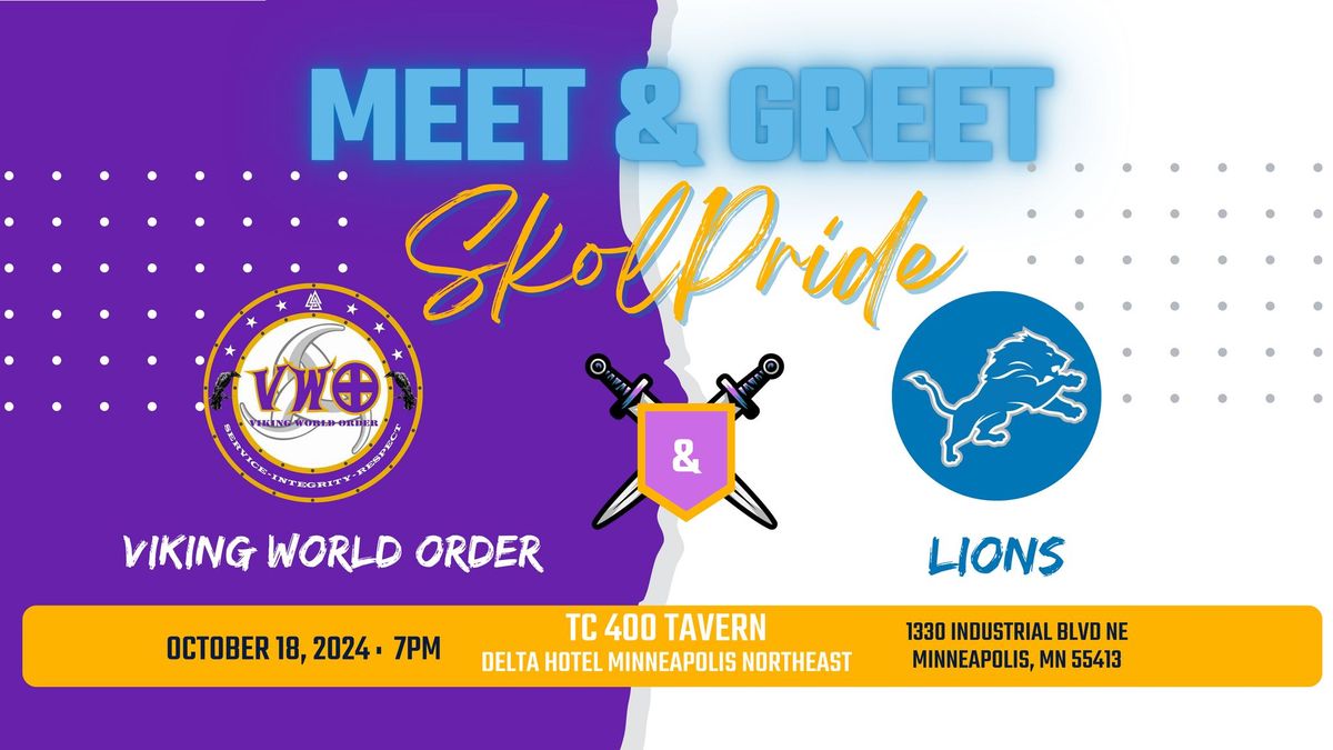 SKOLPRIDE VWO & Detroit Lions Meet & Greet