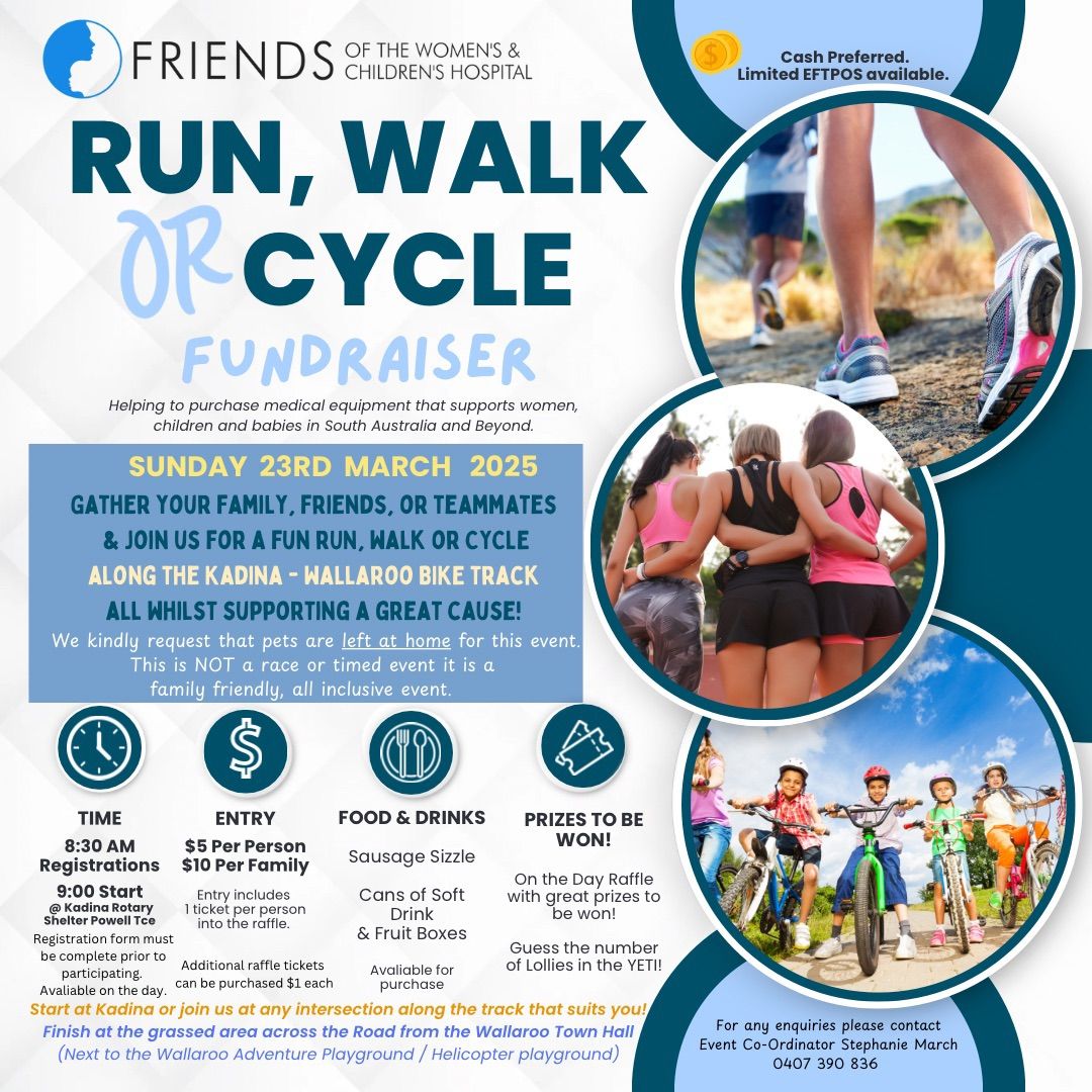 Walk, Run or Cycle Family Friendly Fundraiser