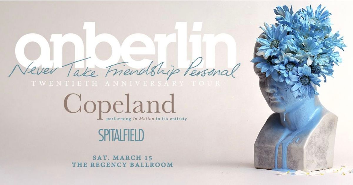 Anberlin (15+) with Copeland