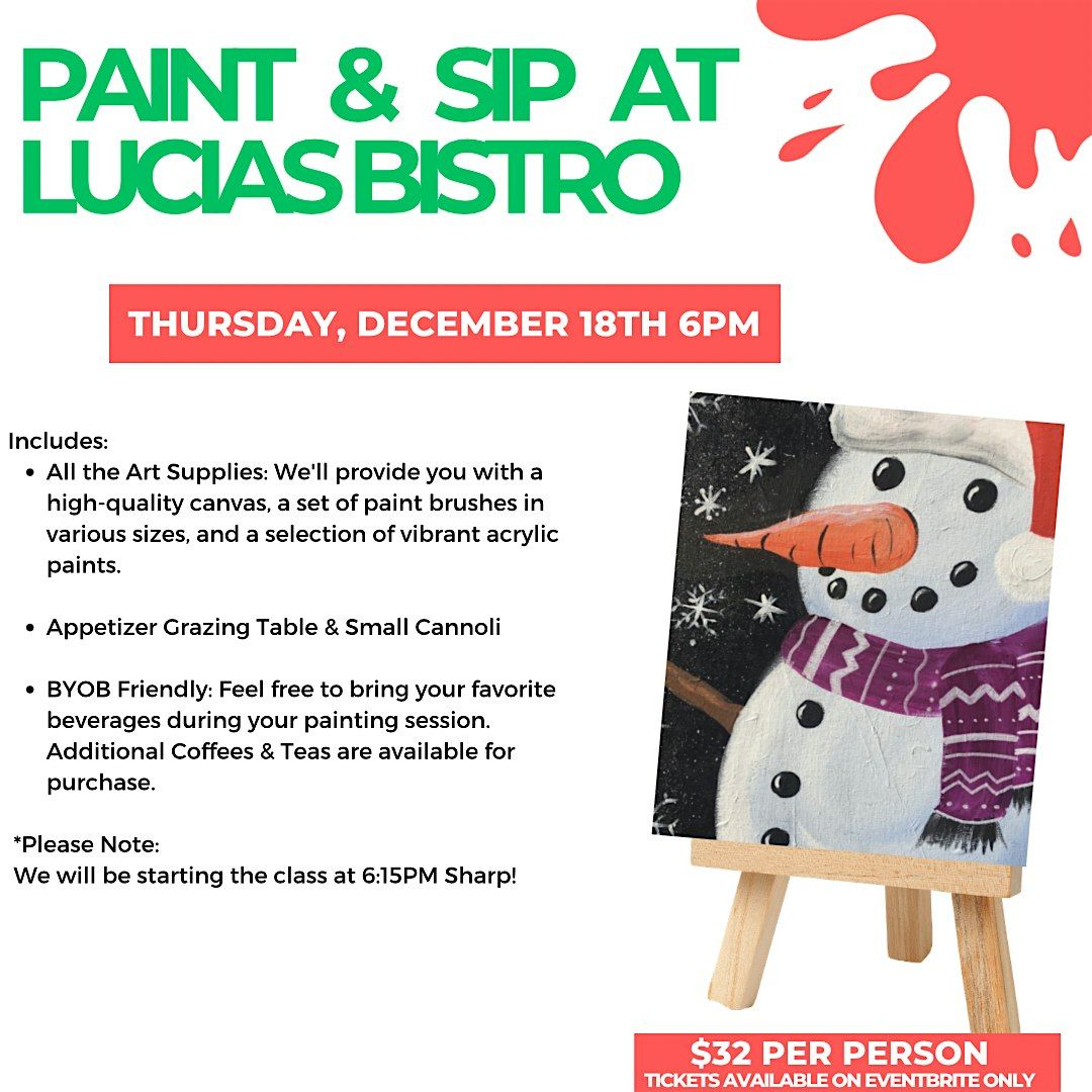Christmas Theme Paint & Sip with Lauren Guy