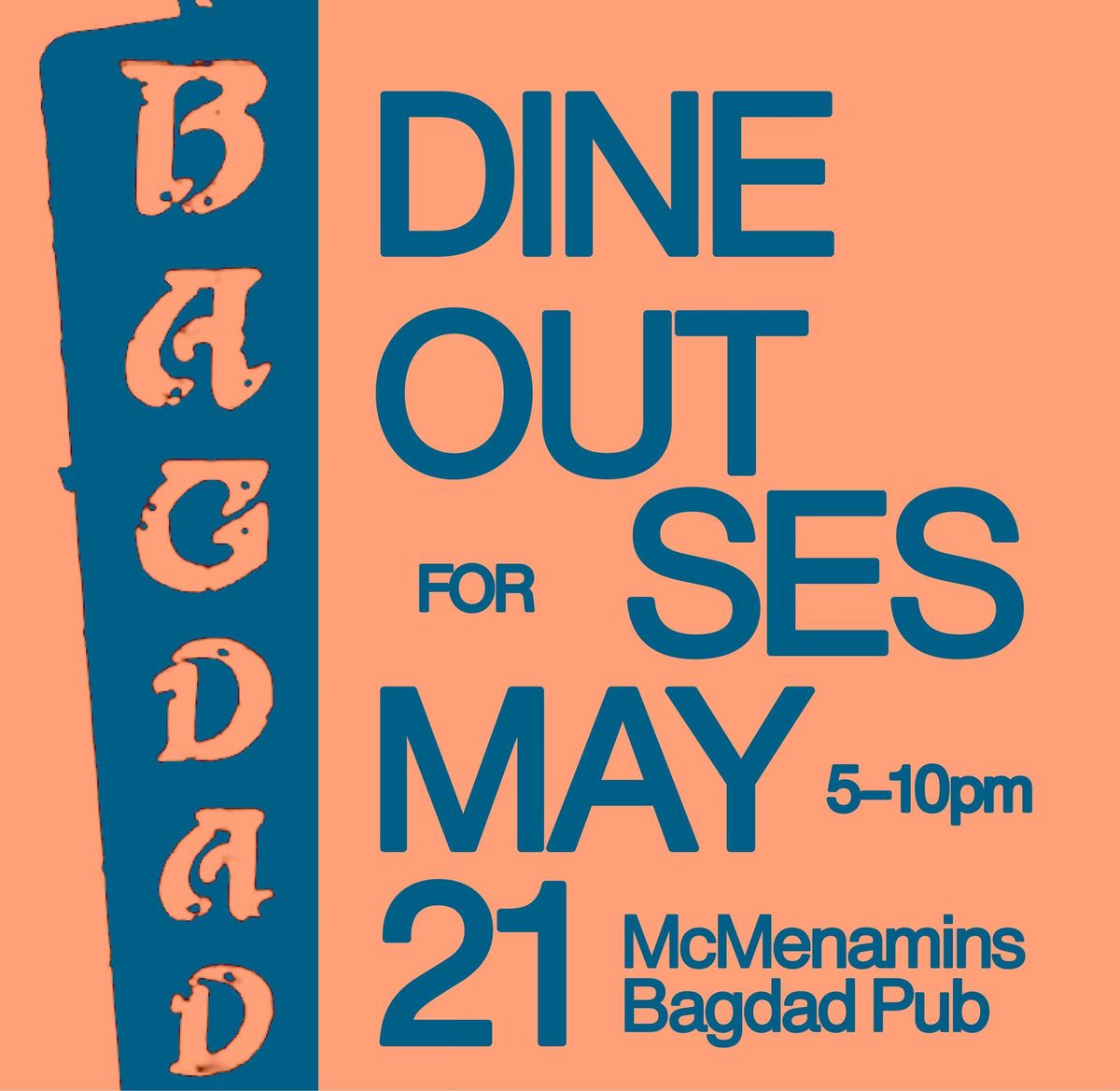 Dine Out for SES - McMenamins Bagdad Pub!
