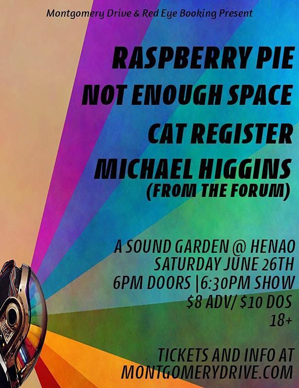 Raspberry Pie, Not Enough Space, Cat Register,  Michael Higgins (The Forum)