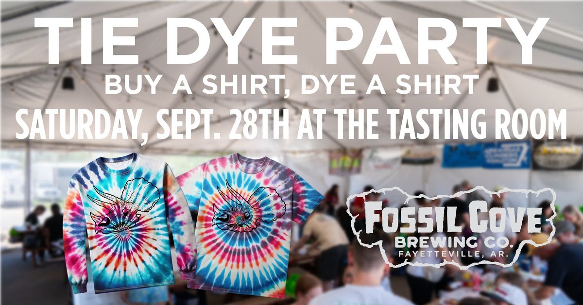 Tie Dye Party at Fossil Cove!