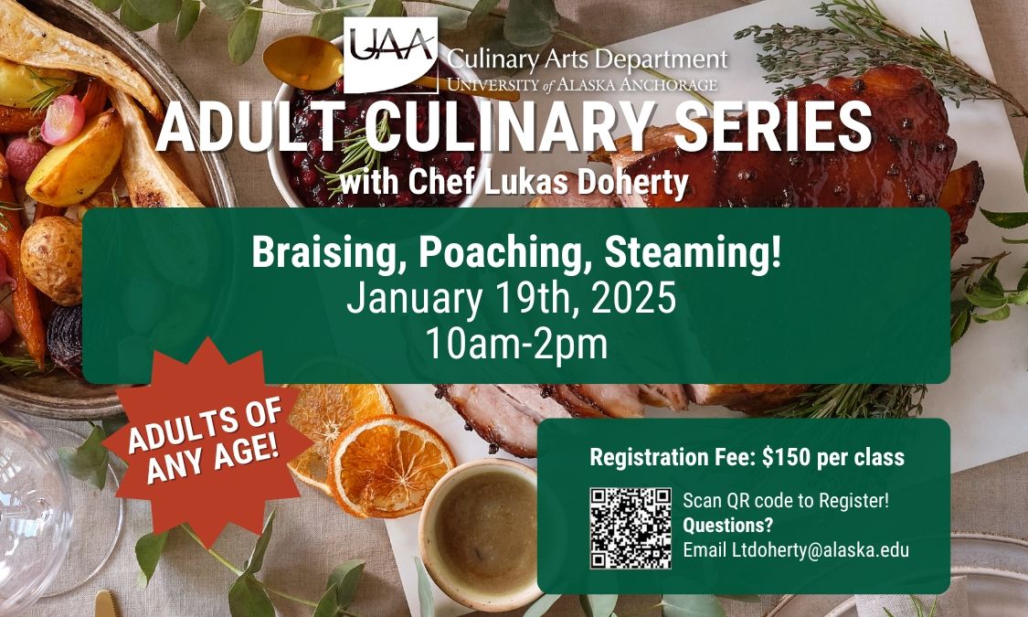 Adult Culinary Series: Braising, Poaching, Steaming!