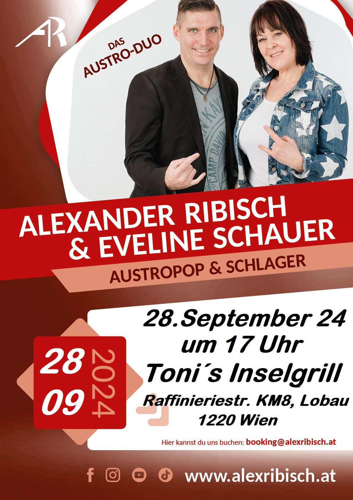 Saisonabschluss bei Toni\u00b4s Inselgrill mit Alex Ribisch & Eveline Schauer LIVE